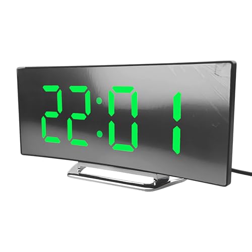 Reloj de alarma digital genérico, LED Display Timepiece, 6,69 x 2,83 x 1,22 pulgadas Compact & Modern Design, Bedside Clock for Bedroom, Dorm, Kitchen, Bathroom, Adolescentes, Boys, Girls, Students