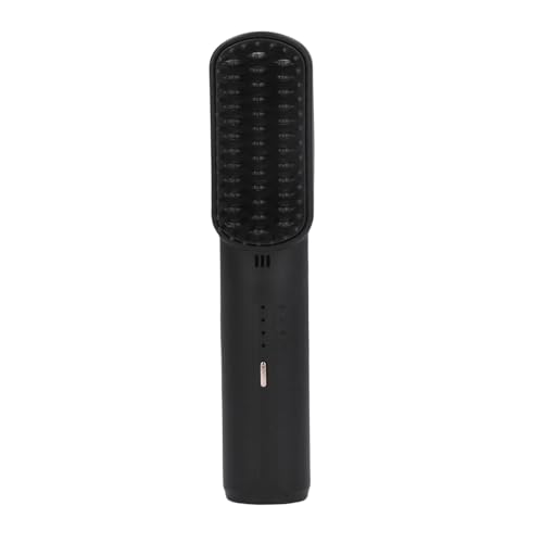 Plancha para el cabello TARSHYRY con peine, 2500 mAh, calefacción rápida y portátil, con acondicionador incorporado y 3 temperaturas ajustables, para uso en casa y viaje (Negro) miniatura 2