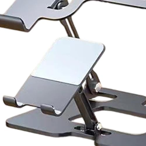 Soporte de portátil contra el dolor cervical y base metálica para teléfono 8