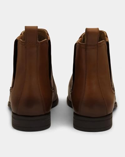 Image of Blackberrys Men's Tan 100%-Leather Solid Boots