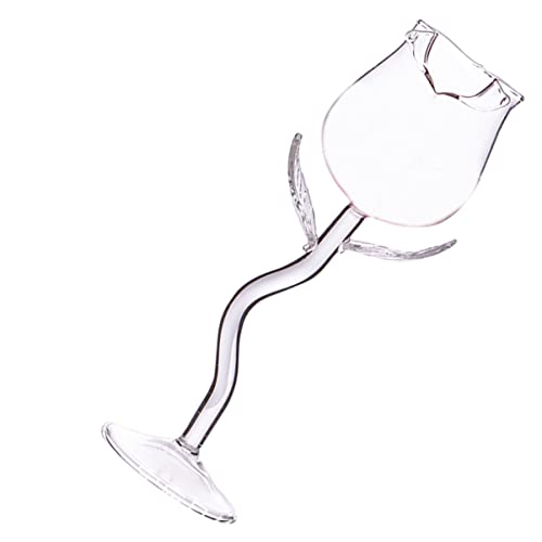 Anneome 1 Pc Copa Rosa De Vino De Celebración Copa De Martini Copas De Borgoña Copas De Martini De Cristal Vasos Desechables De Oro Rosa Tazas De Vino Anticuado Novia Vidrio Vaso De Whisky