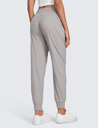 Image of CRZ YOGA Ease Line Joggers 26 inch /28.5 inch /30.5 inch | Casual, Lightweight, Ruched Design, Pockets, for Women