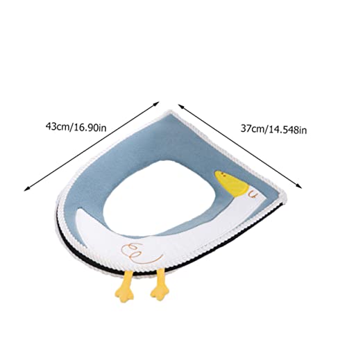 Alipis 1 Stück Cartoon Toilettensitzabdeckung Pad Toilettenkissen Pad Klebrige Toilettenabdeckungen Toilettensitzpolster Toilettensitzkissen Verdickte Toilettensitzabdeckung Universal – Bild 7