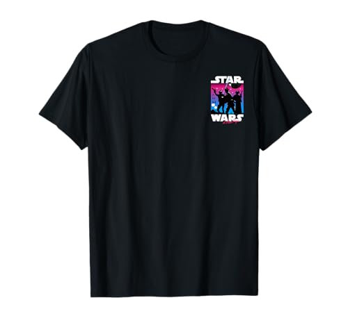T-shirt Star Wars avec imprimé silhouette dégradé en coton premium