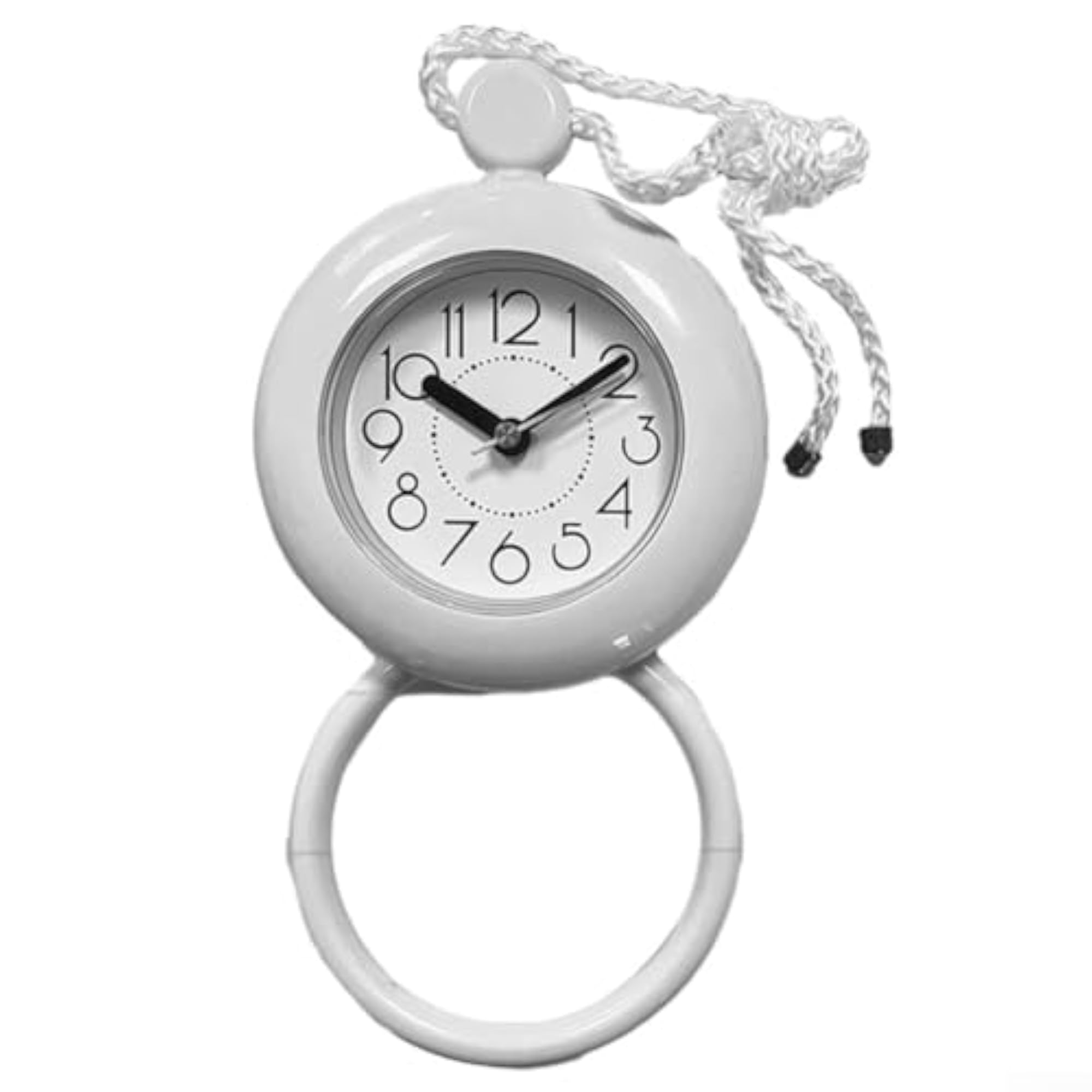 Waterproof Loop Bathroom Clock, Digital Water Resistant