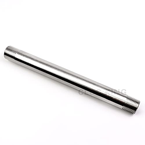 1/8" 1/4" 1/2" 3/4" 1" Filettatura maschio uguale 100mm 150mm 200mm 300mm 400mm Raccordo tubo di estensione 304 Connettore in acciaio inox 400mm, 1"