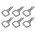 kimllier 6Pcs C-Clamp 11 Inch Heavy-Duty Locking Pliers Swivel Pads Alloy Steel Heavy Duty C-Type Locking Plier Table and Tool Vise Grip