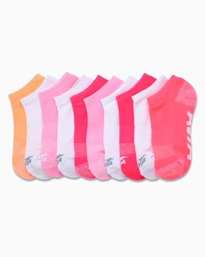 Avia Women's Athletic Low Cut Socks - 10 Pack Performance Stretch Cushioned Ankle Socks for Running and Workout (4-12)2