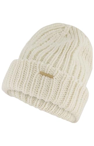 Michael Kors Womens Diamond Cable Cuff Hat, Stylish Fashion Accessory for Winter Cream