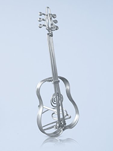 Unique Metal Wire Gift Art Handmade Guitar Acoustic Music Christmas Ornaments Musical Instrument Christmas Ornaments Craft Decor Toys Music Christmas Birthday Decorations Party Supplies