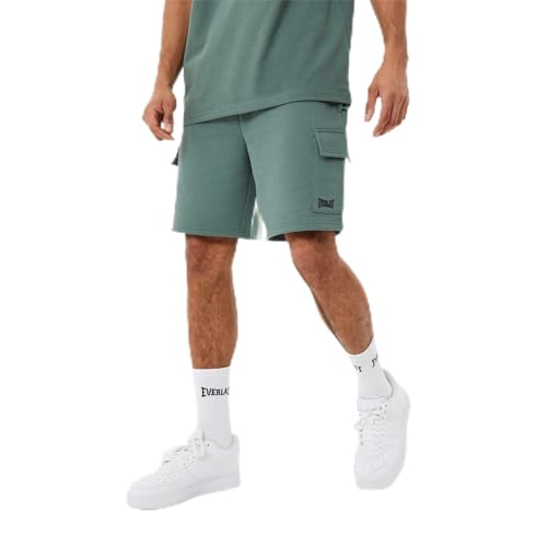 Everlast Mens Cargo Fleece Shorts Forest Green S
