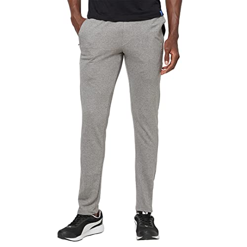 Image of sporto Men's Slim Fit Terry Trackpant with Contrast Side Zipper Pocket(113-1P-GreyJ-M)