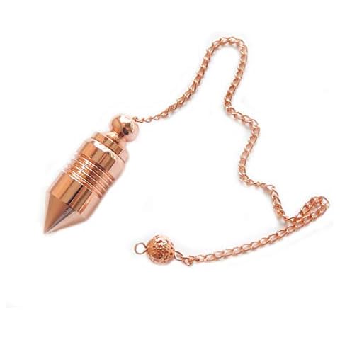 Myhealingworld Pointed Cone Bullet Design Openable Copper Metal Pendulum. Healing Reiki Pendulum for Dowsing, Divination & Spiritual Meditation Cover