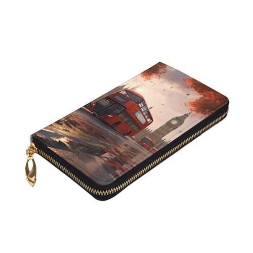 Leather Wallet - Stylish and Durable Wallet for Women with Multiple Compartments and Zipper Design London Picture3