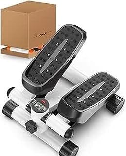 Steppers for Exercise, Mini Stair Stepper with Res Mini stepper exercise machine, mute slimming step aerobic stepper motor with power ropes for home fitness