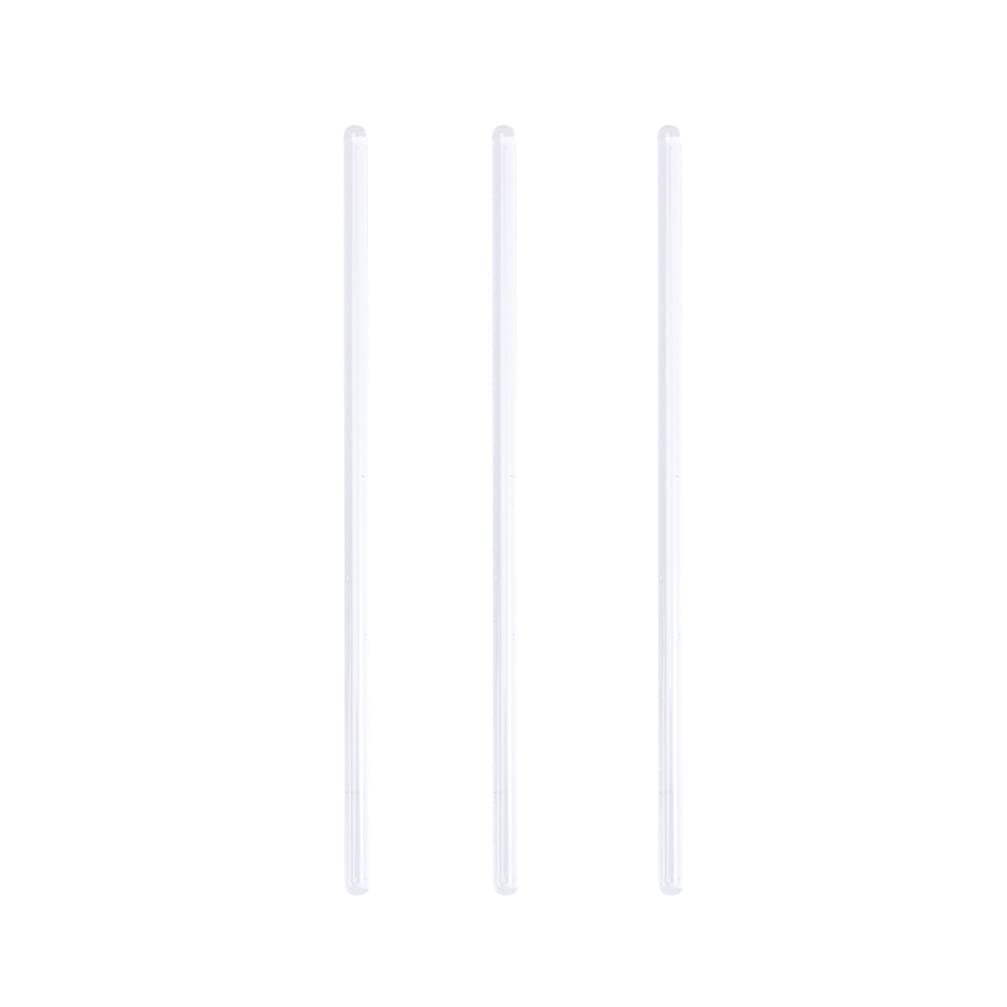 12pcs Glass Stick Stir Rods with Both Ends Round Lab Stirring Rod