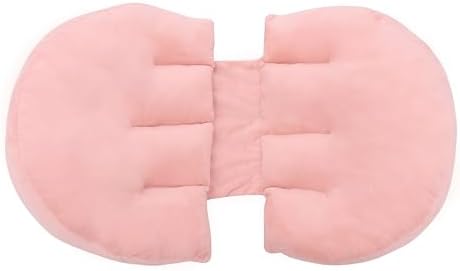 Travesseiro Ajustável para Gestante, Tecido Aveludado (Rose)