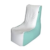 E-SeaRider Wedge Marine Beanbag (White/Seafoam Green, Small)