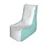 White/Seafoam Green