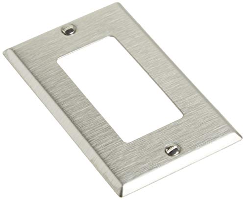 Leviton 84401-40 1-Gang Decora/Gfci Device Decora Wallplate , Device Mount, Stainless Steel #TOP1