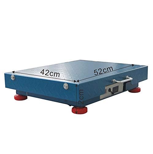 KATSU Bilancia Industriale 300kg Elettronica Ricaricabile LED 42x52cm Acciaio Antiruggine