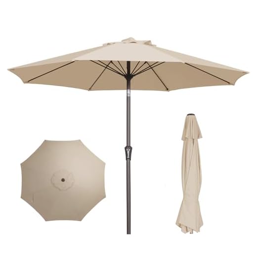 Best paio umbrellas for uva and uvb protection PatioKingdom 9FT Patio Umbrella