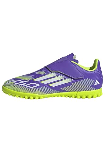 adidas Mixte Enfant F50 Club Hook and Loop Turf Football Boots Kids Chaussures