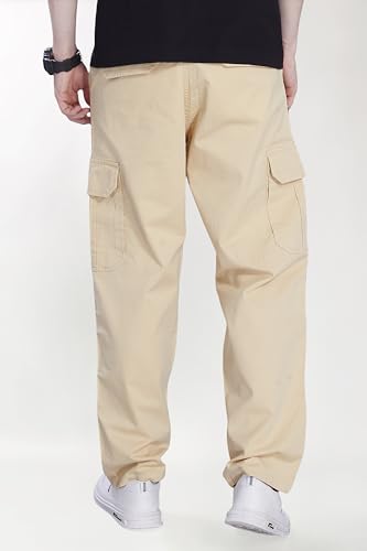 Image of DIVISIVE Men's Loose Baggy Fit Cotton Cargo Pants