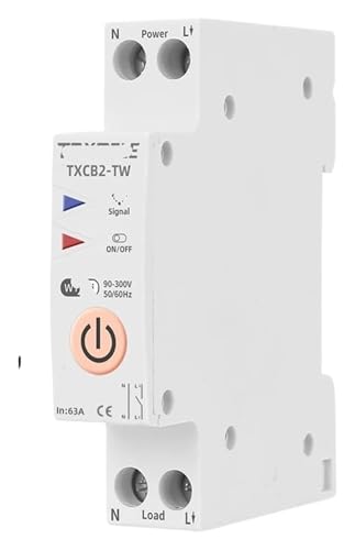Medidor de energía con interruptor 63A 1P+N y temporizador MCB Moviziroten