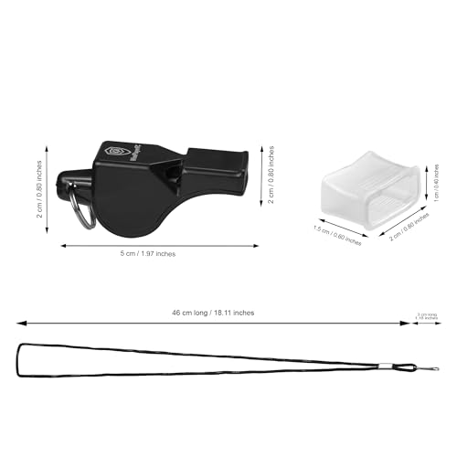 Silbatos de árbitro multicolor para fútbol, pack de 4 miniatura 5