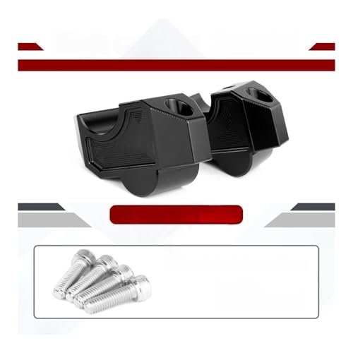 Barra de manillar elevadores para MT-09 2024-2025 con diseño compensado de aluminio 4