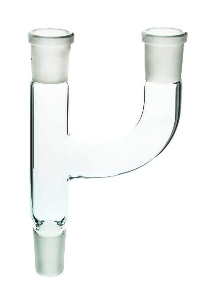 ABGIL BOROSILICATE GLASS ADAPTER, MULTIPLE WITH TWO NECK PARALLE. ONE UNIT