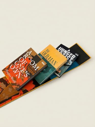 Image of QOMIX Classics Literature Collection, A Room of One's Own by Virginia Woolf, A Hunger Artist and Other Stories by Franz Kafka, The Old Man and the Sea by Ernest Hemingway, Classic Fiction Book Set