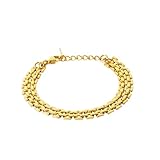 Material premium: hecho de acero inoxidable dorado de alta calidad, asegurando durabilidad y resistencia al desgaste diario