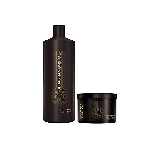 Sebastian Dark Oil Champú 1000 ml + Máscara 500 ml