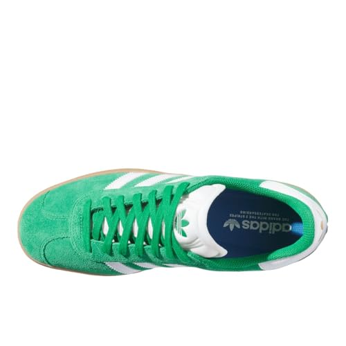 Image of adidas Green /FTWWHT /Goldmt Unisex Gazelle ADV GreenFtwr White /Gold met. 6.5 US, Wide Men