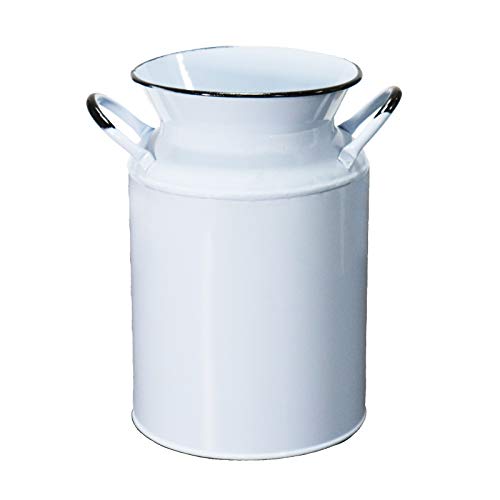 Hiderlys 8.8 " High Rustic Decorative Vase Metal Milk Can Country Vintage Jug For Living Room, Bedroom, Kitchen, Office #TOP2