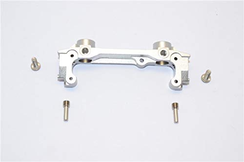 Axial SCX10 II Upgrade Parts (AX90046, AX90047, AXI90075) Aluminum Front Bumper Mount - 1Pc Set Gray Silver