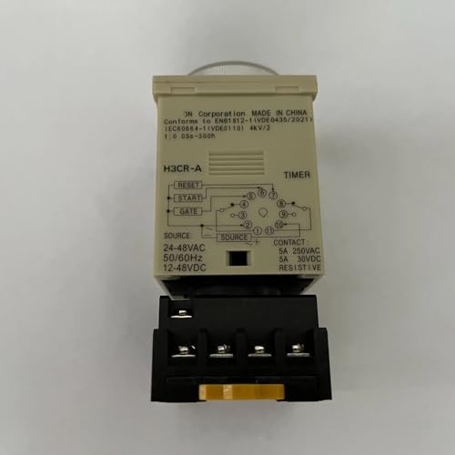 Relais temporisé avec base H3CR-N pour l'automatisation d'éclairage