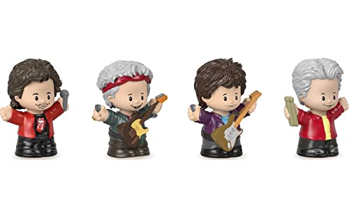 Little People Collector Rolling Stones Special Edition Figure Set In Display Gift Package For Adults & Fans, 4 Figurines #TOP2