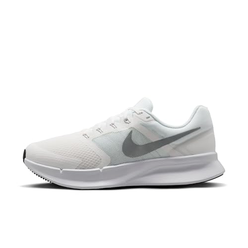 Nike Men's Run Swift 3 Road Running Shoes, Summit White/Metallic Silver-White-Black, 15 by Nike - Used condition - US$44.18