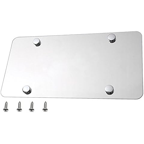 LFPartS Plain Blank Stainless Steel License Plate Cover