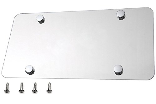 LFPartS Backing Reinforce Stainless Steel for License Plate, Chrome
