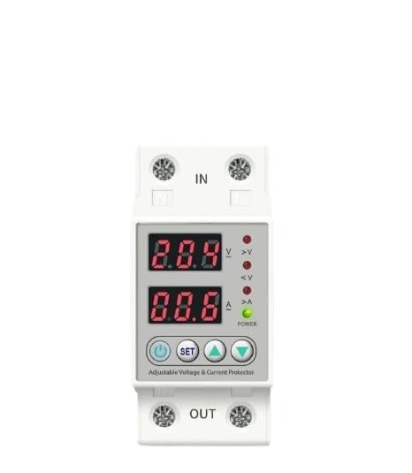 Adjustable Voltage & Current Protector for Home | Digital Over Voltage Under Voltage Protection Device | Auto Cut Off Safety Protector with LED Display | Single Phase DIN Rail Protector-image-28