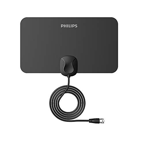 Antena Philips Digital Interna Slim Full Hdtv 4K Para TV e Receptor