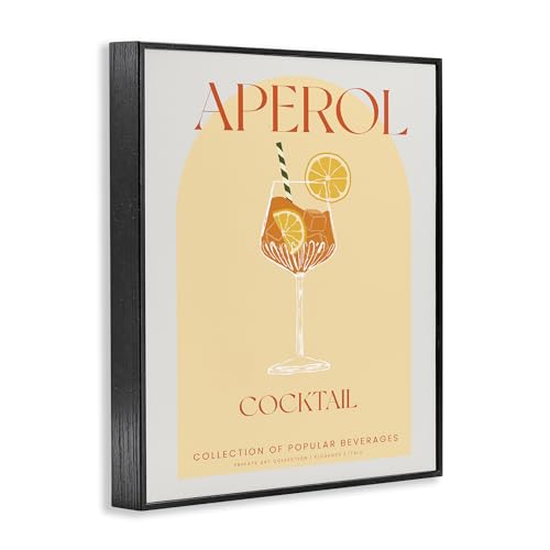 Aperol Cocktail cadre pour mur vide : la solution déco rétro Stupell Industries