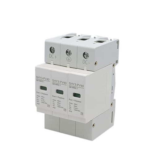 Parafoudre solaire DC 1000V protection surtension 3P pour onduleur photovoltaïque