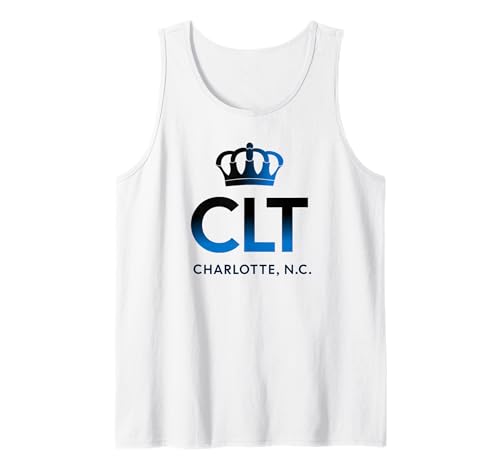 CLT Queen City Uptown Charlotte NC Mecklenburg County Art Tank Top