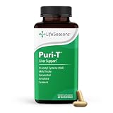 LifeSeasons Puri-T - Liver Cleanse & Detox Support Supplement - Resveratrol, N-Acetyl Cysteine, Milk Thistle, Artichoke & Turmeric - Supports Tissue Regeneration & Healthy Bile Flow - 60 Capsules