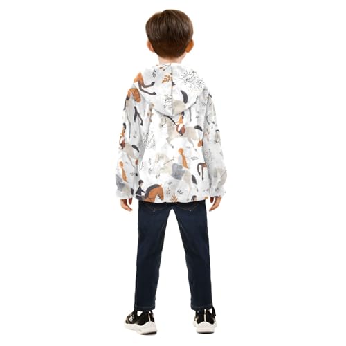 Children's Equestrian Girls Fleece Jacket Girls Fall Jacket Girls Zip Up Hoodie Girls Sherpa Jacket 2-10T4